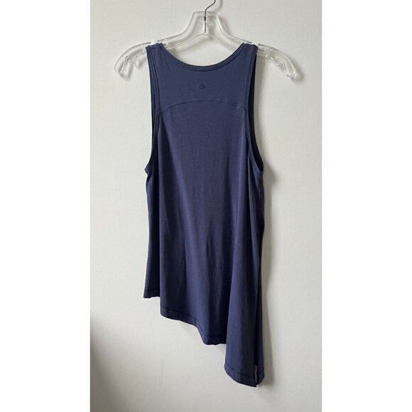 Lululemon Side Tie Pima Cotton Tank Loose Fit Blue 10 - Picture 4 of 6